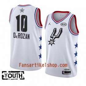 San Antonio Spurs Trikot DeMar DeRozan 10 2019 All-Star Jordan Brand Weiß Swingman - Kinder